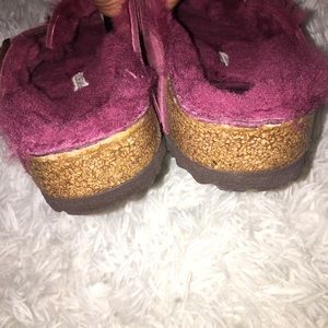 birkenstock boston shearling bordeaux